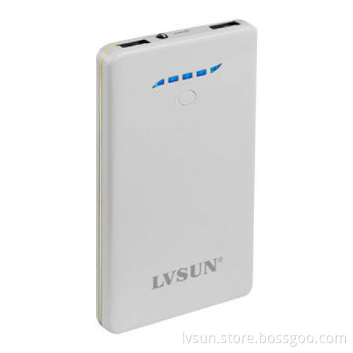 External power pack LS-B800/8,000mAh high capacity/ultra slim/LED flashlight/dual USB output
